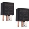 Ehdis 2 Pezzi Relè 4 Pin 12V 30A SPST Multi-Purpose Relay Heavy Duty Standard Relay, rele per Auto, Camion, Barche Marine, lampade, ECC