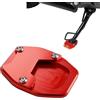 GFARDMOTO Piastra per cavalletto per moto, compatibile con Honda FORZA NSS750 2021-2024 CNC in alluminio Kick Stand Puck NSS750 accessori (rosso)
