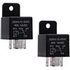 Ehdis Relè 5 Pin 12V Coil 40amp SPDT Modello No .: JD2912-1Z-12VDC 40A 14VDC, contattore relè Interruttore di accensione, Auto Interruttori e antipasti, 2 Pack