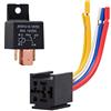 Ehdis Relè Universale con Imbracatura di Socket 12V 80A 5 Pin Camion dell'automobile Motore Heavy Duty On/off Normalmente Aperto SPDT Relay Socket Plug
