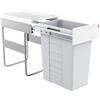 Hailo Swing Easy-Cargo 42L pattumiera da incasso 60cm raccolta differenziata