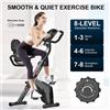 Bigzzia Cyclette pieghevole per la casa - BIGZZIA Cyclette pieghevole 4 in 1 con 8 livelli di resistenza magnetica regolabile e cavo di tensione, cyclette pieghevole, display LCD, sensori per le pulsazioni della mano