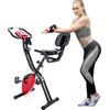 Aiorber Cyclette AIORBER, cyclette magnetica pieghevole, con computer di allenamento e bande di espansione, pedali antiscivolo, fino a 120 kg, sport indoor, rosso