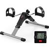 Costway Pedalatore COSTWAY per anziani, cyclette per braccia e gambe con resistenza e display LCD, mini cyclette sotto la scrivania, cyclette per il movimento