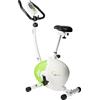 Northix Cyclette magnetica, bianco-verde, fitness domestico
