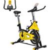 Fortuna Lai Gmbh Fortuna Lai Cyclette regolabile in altezza Cyclette da fitness Rullo con trasmissione a cinghia e display LCD in acciaio e ABS 50x100x101-113 cm