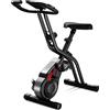 StarTech Cyclette - CBX10 Fitnessbike - Freno magnetico a 8 livelli - Silenziosa 20 dB - 3 in 1 verticale/orizzontale/allenamento braccia - Pieghevole 0,3 m² - LCD e sensore pulsazioni manuale - Max. 136 kg - Nero