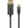 Goobay Cavo Goobay Usb-c DisplayPort 4K 60Hz 1m Nero/Argento [75707]