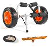 SucceBuy Carrello per Kayak Pieghevole SucceBuy da 90 kg con Ruote Solide da 10 Pollici, Carrello per Paddle Board per Trasporto di Canoe e Materassini Galleggianti