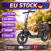 Sixfox Monopattino Elettrico Pieghevole per Adulti EU 500W, Batteria 48V 22.5Ah, Pneumatici da 14 Pollici, Scooter Elettrico da Pendolare con Vano Portaoggetti, Velocità 22MPH, Autonomia 40 Miglia