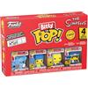 Funko Bitty POP! 4 Pack: The Simpsons - Itchy, Marge, Moe Szyslak, Mystery Mini Figure - 1 in 6 chance of receiving the rare Chase variant - Styles may vary - 0,9 pollici (2,2 cm) Da collezione