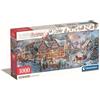 Clementoni Puzzle Panorama Prepararsi per Natale 1000 Pezzi - Scatola Compatta, Poster Incluso, Puzzle per Adulti 14-99 Anni Regalo Uomo/Donna, Made in Italy 39927