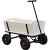 Sunny Billy Beach Wagon Grigio | Carrello da Giardino, Spiaggia | In Legno, 4 ruote, da Esterno, da Mare| 94x61x97cm - Max 100kg