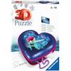 Ravensburger 3D Puzzle 11249 - Charming Mermaids Heart Box - Pratica scatola portaoggetti composta da pezzi di puzzle di forma tridimensionale - per adulti e bambini a partire da 8 anni