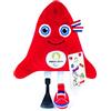 Doudou et Compagnie - Peluche Phryge Paralimpico 28 cm - Mascotte Ufficiale Jo Paris 2024 - Peluche Rosso dei Giochi Olimpici e Paralimpici - Berretto Frigio - 28 cm - JO2500