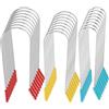 Bremorou 24 clip assortite di ricambio per bigodini riscaldati, kit di ricambio per rulli riscaldati, perni di fissaggio per rulli da viaggio portatili, adatti a rulli di tutte le dimensioni, rosso, giallo