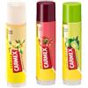 Carmex Bastoncini di vaniglia, lime e melograno, confezione mista, 3 pezzi