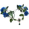 RUNRAYAY - Cerchietto da fata con corone di fiori, copricapo floreale da fata verde e blu, corone rinascimentali per sposa, donne e ragazze, rinascimento, costume di Halloween, renfaire, cosplay