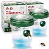 GARDIGO® 2x Trappola per Vespe da Esterno e Trappola per Zanzare 2in1 | Luce LED Cattura Insetti | Esca Calabroni | Insetticida per Zanzare da Giardino | Antizanzare