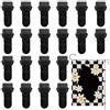 CYUXING 20 clip per bandiere da giardino, fermagli antivento in plastica resistente per tutte le stagioni, accessori per fissaggio che impediscono lo scivolamento di bandiere da esterno, piccoli striscioni