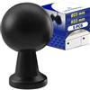 MONTERAL 5 Pezzi Pomelli per Mobili Ø23 mm H33 mm - Pomelli Cucina Realizzato in Lega di Zinco-Alluminio in Color Nero Opaco - Garanzia di 10 Anni