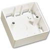 Lindy 60523 - Scatola murale singola, Per prese a muro AV modulari, Bianco, 86 x 86 x 47 mm