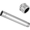 Roberee Tubo Prolunga Doccia in Acciaio Inox, 4 Pollici G1/2 Braccio Estensibile per Soffione Doccia con Filettature Cromate per Soffione Doccia Prolunga Doccia da Bagno Accessori da Bagno
