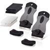 Ehdis 2 PCS Raschietto + 10 Lame in Acciaio Inox e 10 Lame in plastica, Raschietto Vetro, Raschietto Forno per Colla, Colore, Decalcomanie, Piano Cottura e Forno, Nero