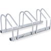 CCLIFE Rastrelliera Biciclette da Pavimento per 3 Bici con Larghezza Pneumatici Fino a 65 mm Supporto per Bici in Ferro 71 x 32 x 26 cm