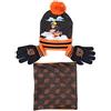 REQUETEGUAY Cappello, Sciarpa tubolare e Guanti Naruto per bambini | Set invernale Naruto, Cappello, Mutandine da collo con fodera interna e guanti