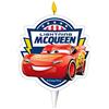 Dekora - Candele di Compleanno Originali | Candela di Compleanno 2D McQueen per Torte per Bambini - 7,5 cm