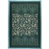 Bassetti MONNALISA Plaid in 100% cotone, colore verde, V1, dimensioni: 135 x 190 cm - 9333433