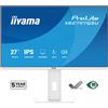 iiyama XB2797QSU-W1 Monitor ProLite da 27 QHD IPS con cornice sottile su tutti e quattro i lati, supporto ergonomico e certificazione EPEAT Silver