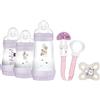 Mam Welcome To The World Gift Set of 3 Bottles - Dummy Clip - Pink