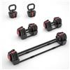 HMS Set manubri, bilanciere e kettlebell con peso regolabile