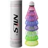 Nils Extreme Volani da badminton colorati 6 pz