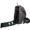 Driver13 borsa stivali equitazione Deluxe con scomparto casco, borsa per stivali fino a 60 cm, tracolla, marrone, 35 x 30 x 60 cm