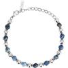 Breil, Collezione Hugo, Bracciale Uomo in Acciaio Lucido, con Sfere in Acciaio e Sodalite Blu Satinata, Chiusura Regolabile, Lunghezza fino a 22 cm, Idea Regalo Uomo