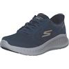 Skechers Go Walk Now Payton Hands Up Azul BasketUomo, Bianco/nero, 43 EU