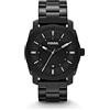 Fossil Orologio Machine da uomo, movimento al quarzo, cassa in acciaio inossidabile nero da 42 mm con bracciale in acciaio inossidabile, FS4775IE, Nero Jet