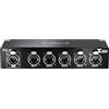 XVIVE PX-H- Mini Mixer Audio con 1 Ingresso Cat 5 e 5 Uscite Cat 5, Hub Ethernet per Configurazioni di Rete Audio, Da Utilizzare con Cavo Multiplo Snake PX-B, Adattatore per Installazione Rack Incluso