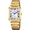 Festina Orologio Donna Analogico Acciaio Inossidabile 316L Oro - Quarzo - Vetro minerale alta resistenza - Impermeabile 5 ATM - Data F20680/1 - On the Square