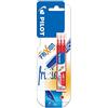 PILOT - 3 cartucce di ricarica per stilo Frixion, colore: rosso
