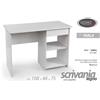 Gicos Scrivania in Truciolare cm.108x48 h.72 colore Bianco Perla
