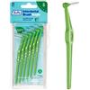TEPE Angolo dello spazzolino interdentale, angolato per la pulizia dei denti, confezione da 6, 0,8 mm, grandi spazi vuoti, verde, taglia 5