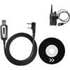 Ouitble Cavo di programmazione USB 2 Pin Walkie Talkie Cavo di programmazione con CD Driver per GT-3 UV-82 BF-888s UV-5R UV-5R Plus GT-3