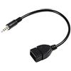 Fdit Cavo Adattatore Convertitore Jack AUX Maschio da 3,5 Mm a USB 2.0 Tipo A Femmina OTG, Lunghezza 20 Cm
