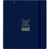 Safta Monaco North - Carpeblock con 4 anelli da 35 mm, con ricambio, con 100 fogli A4, ideale per bambini di diverse età, comodo e versatile, qualità e resistenza, 27 x 4 x 32 cm, Blu navy, M, Casual