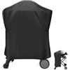 Guisong Copertura per griglia Weber serie Q sul carrello, copertura impermeabile per barbecue Weber Q2000/Q200/Q1000/Q100 su supporto portatile resistente alle intemperie