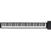 VBESTLIFE Piano Roll Up, Pianoforte Elettronico Portatile a 88 Tasti, Tastiera Morbida Bluetooth con Doppio Altoparlante, Pieghevole Tastiera Elettronica per Pianoforte con Musica Digitale Educativa per(Nero)